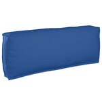 vidaXL Ensemble de 2 coussins sur palette Bleu royal Tissu Oxford