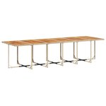 vidaXL Ensemble à manger de jardin et coussins 17 Pièces beige