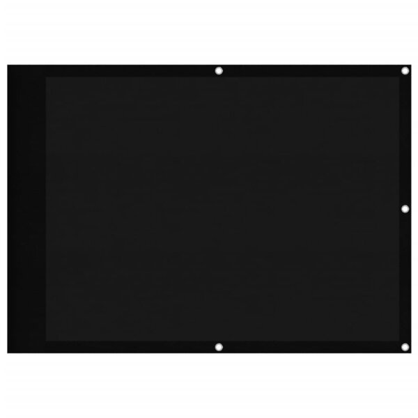 vidaXL Écran de balcon noir 75x1000 cm 100  polyester oxford