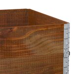 vidaXL Jardinière marron 120x80 cm bois massif de pin
