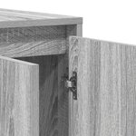 vidaXL Buffet gris sonoma en bois d'ingénierie 120 x 41 x 75 cm
