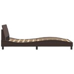vidaXL Cadre de lit sans matelas marron 100x200 cm similicuir