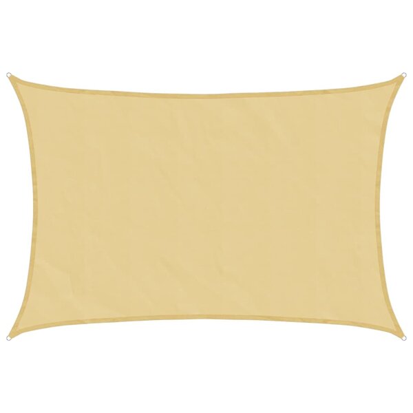 vidaXL Voile d'ombrage sable 4 5x3 m 100   polyester oxford