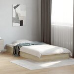 vidaXL Cadre de lit sans matelas chêne sonoma 90x190 cm