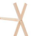 vidaXL Cadre de lit d'enfant Bois de pin massif 90 x 200 cm