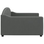 vidaXL Lit de repos gris foncé 100x200 cm tissu
