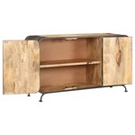 vidaXL Buffet 140x40x80 cm bois d'acacia solide