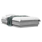 vidaXL Cadre de lit sans matelas avec lumières LED 75x190 cm