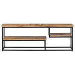 vidaXL Meuble TV 110x30x39 cm teck massif récupéré