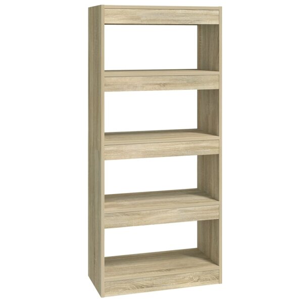vidaXL Bibliothèque/Cloison Chêne sonoma 60x30x135cm Bois d'ingénierie
