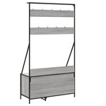 vidaXL Porte-vêtements et rangement des chaussures sonoma gris