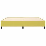 vidaXL Cadre de lit sans matelas vert 200x200 cm tissu