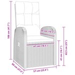 vidaXL Ensemble de Salle à Manger de Jardin 5 Pièces avec Coussins Noir Rattan Poly