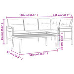 Salon de jardin meuble d'extérieur ensemble de mobilier 2 pièces anthracite acier 02_0015879