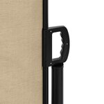 vidaXL Auvent latéral rétractable beige 160x600 cm