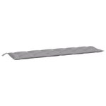 vidaXL Coussins de banc de jardin 2 Pièces gris 200x50x7 cm tissu Oxford