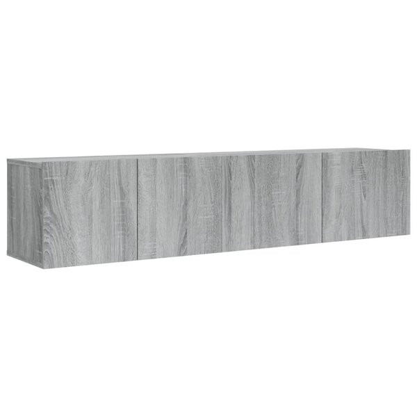 vidaXL Ensemble de meubles TV 2 Pièces Sonoma gris Bois d'ingénierie