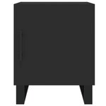 vidaXL Tables de chevet 2 Pièces noir 40x40x50 cm bois d’ingénierie