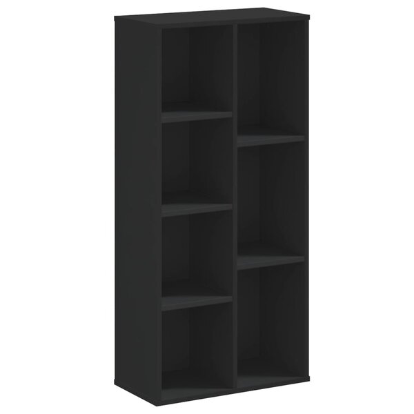 vidaXL Bibliothèque noir 50x25x105 cm bois d'ingénierie