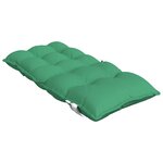 vidaXL Coussins de chaise à dossier bas lot de 4 vert tissu oxford
