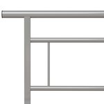 vidaXL Cadre de lit sans matelas gris métal 160x200 cm