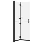 vidaXL Paroi de douche pliable Verre ESG dépoli 80x190 cm
