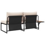 vidaXL Canapé jardin 2 places avec coussins taupe