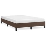 vidaXL Cadre de lit Marron 120x200 cm Similicuir