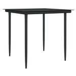 vidaXL Ensemble à manger de jardin 5 Pièces coussins résine tressée acier