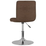 vidaXL Tabouret de bar pivotant Marron Tissu