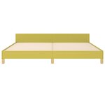 vidaXL Cadre de lit sans matelas vert 200x200 cm tissu