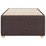 vidaXL Cadre de lit Marron foncé 90x190 cm Tissu