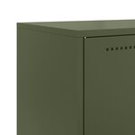 vidaXL Meuble TV vert olive 68x39x60 5 cm acier