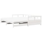 vidaXL Lit de jour et lit gigogne et matelas 90x200 cm bois pin massif