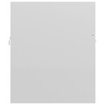 vidaXL Armoire d'évier Blanc brillant 80x38 5x46 cm Aggloméré