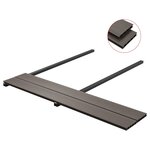 vidaXL Panneaux de terrasse creux WPC 40 m² 4 m Marron foncé
