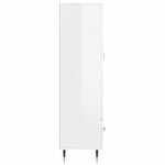 vidaXL Buffet haut blanc brillant 69 5x31x115 cm bois d'ingénierie