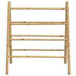 vidaXL Échelle à serviettes double avec 4 échelons 90x50x100 cm bambou