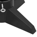 vidaXL Support de sapin de Noël Gris 55 5x55 5x15 cm