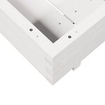 vidaXL Jardinière blanc 70x70x26 5 cm bois de pin massif