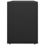 vidaXL Armoire de rangement jardin Noir 100x55 5x80 cm Résine tressée