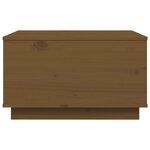 vidaXL Table basse Marron miel 60x50x35 cm Bois massif de pin