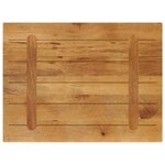 vidaXL Dessus de table 70x60x2 5 cm rectangulaire bois massif manguier