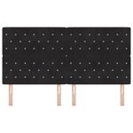 vidaXL Dossier LED Noir 90 cm Velours