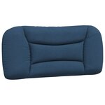 vidaXL Cadre de lit sans matelas bleu 90x200 cm tissu