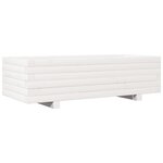 vidaXL Jardinière blanc 90x40x26 5 cm bois de pin massif