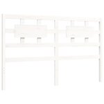 vidaXL Cadre de lit sans matelas blanc 160x200 cm bois de pin massif