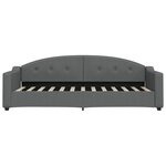 vidaXL Lit de jour avec matelas gris foncé 80x200 cm tissu