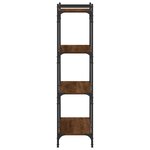 vidaXL Bibliothèque 4 niveaux chêne marron 80x30x120cm bois ingénierie