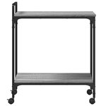 vidaXL Chariot de cuisine sonoma gris 60 5x31x72 5cm bois d'ingénierie